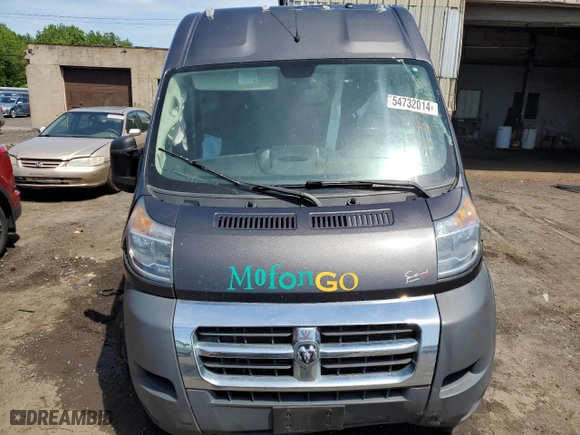 2018 Ram ProMaster Cargo Van with VIN 3C6TRVBG0JE100271, listed as a Copart auction lot 54732014 with 146,556 mi miles and Salvage Title. Bid and sale history available at carsss.com. Image 5.