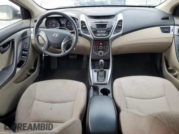 2014 Hyundai Elantra SE with VIN 5NPDH4AE1EH511187, listed as a Copart auction lot 80485734 with 121,115 mi miles and Salvage Title. Bid and sale history available at DreamBid. Image 8.