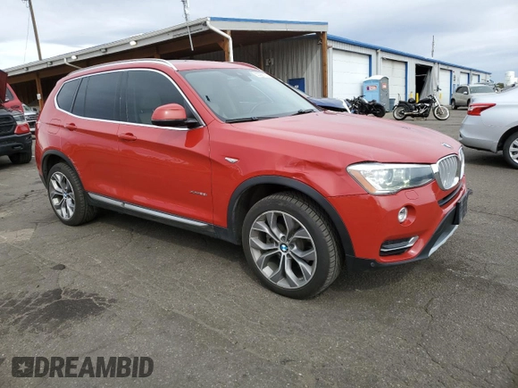 2015 BMW X3 xDrive28i with VIN 5UXWX9C52F0D47664, listed as a Copart auction lot 50085125 with 79,661 mi miles and Salvage Title. Bid and sale history available at carsss.com. Image 4.