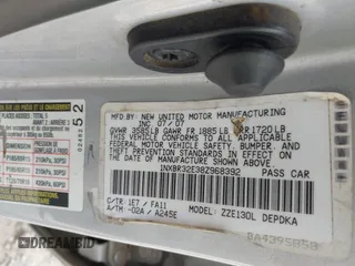 2008 Toyota Corolla CE with VIN 1NXBR32E38Z968392, listed as a IAAI auction lot 42081224 with 261,192 mi miles and . Bid and sale history available at DreamBid. Image 9.