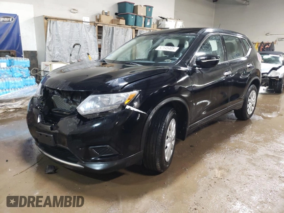 2015 Nissan Rogue SV with VIN KNMAT2MV2FP587220, listed as a Copart auction lot 52145405 with 200,366 mi miles and Salvage Title. Bid and sale history available at DreamBid. Image 1.
