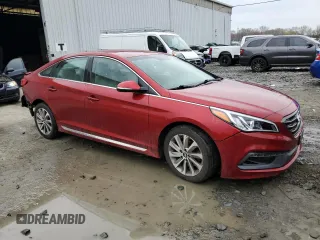 2016 Hyundai Sonata Sport with VIN 5NPE34AF3GH344555, listed as a Copart auction lot 52880925 with 79,311 mi miles and Salvage Title. Bid and sale history available at DreamBid. Image 4.