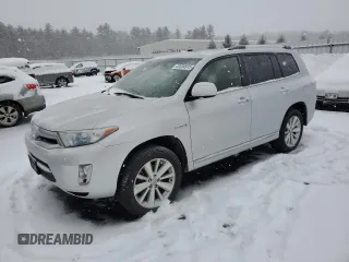 2013 Toyota Highlander Hybrid Limited with VIN JTEDC3EH8D2014677, listed as a Copart auction lot 42534915 with 135,290 mi miles and Salvage Title. Bid and sale history available at carsss.com. Image 1.