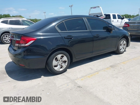 2013 Honda Civic LX with VIN 19XFB2F56DE077181, listed as a IAAI auction lot 42121707 with 159,899 mi miles and . Bid and sale history available at DreamBid. Image 4.