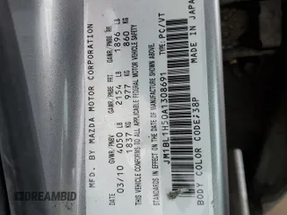 2010 Mazda 3 S Sport with VIN JM1BL1H50A1308691, listed as a Copart auction lot 53241515 with 177,563 mi miles and Salvage Title. Bid and sale history available at DreamBid. Image 12.