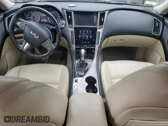 2015 Infiniti Q50 with VIN JN1BV7AR6FM403615, listed as a Copart auction lot 49626385 with 155,423 mi miles and Clean Title. Bid and sale history available at carsss.com. Image 8.