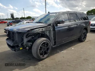 2024 Ford Expedition Max Limited с VIN 1FMJK1K81REA79570, выставлен на аукционе Copart как лот 57052925 с пробегом 11 381 миль миль и Списание • Salvage title. История ставок и продаж доступна на DreamBid. Изображение 1.