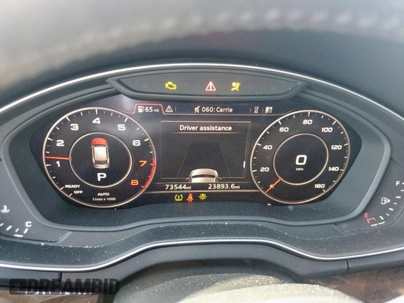 2018 Audi Q5 Premium Plus with VIN WA1BNAFY2J2167442, listed as a Copart auction lot 52931425 with 73,544 mi miles and Salvage Title. Bid and sale history available at DreamBid. Image 9.
