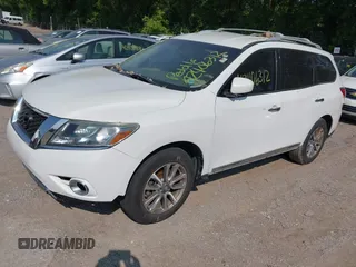 2013 Nissan Pathfinder SL with VIN 5N1AR2MM7DC608505, listed as a IAAI auction lot 42406312 with 188,113 mi miles and . Bid and sale history available at DreamBid. Image 2.