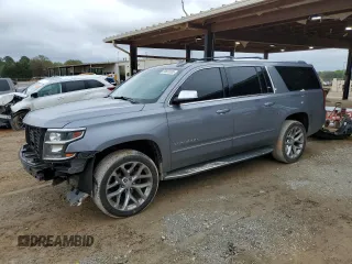 2018 Chevrolet Suburban Premier with VIN 1GNSCJKC5JR293962, listed as a Copart auction lot 50641835 with 137,598 mi miles and Salvage Title. Bid and sale history available at DreamBid. Image 1.