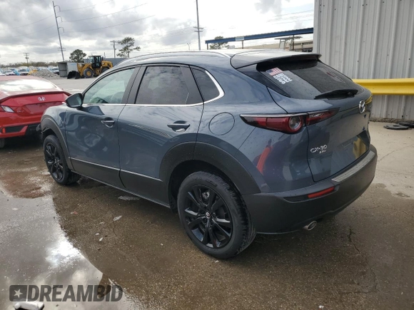 2023 Mazda CX-30 S Carbon Edition with VIN 3MVDMBCM9PM573338, listed as a Copart auction lot 47955565 with 19,814 mi miles and Salvage Title. Bid and sale history available at DreamBid. Image 2.
