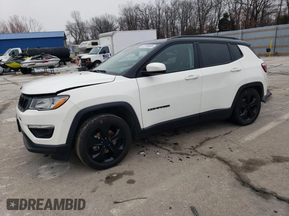 2019 Jeep Compass Altitude with VIN 3C4NJCBB0KT699431, listed as a Copart auction lot 43756685 with 94,738 mi miles and Salvage Title. Bid and sale history available at carsss.com. Image 1.