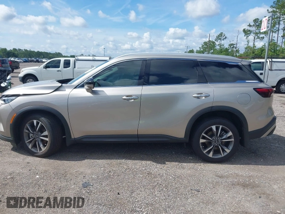 2024 Infiniti QX60 Luxe with VIN 5N1DL1FR6RC343763, listed as a IAAI auction lot 42686502 with 3,791 mi miles and . Bid and sale history available at DreamBid. Image 14.