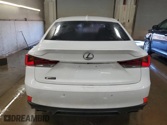 2020 Lexus IS with VIN JTHG81F21L5042768, listed as a Copart auction lot 50135305 with 43,065 mi miles and Salvage Title. Bid and sale history available at carsss.com. Image 6.