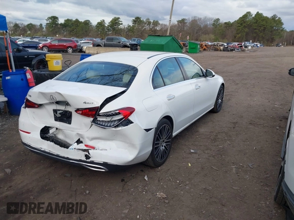 2023 Mercedes-Benz C 300 with VIN W1KAF4HB0PR099804, listed as a IAAI auction lot 42030429 with 35,588 mi miles and . Bid and sale history available at DreamBid. Image 4.