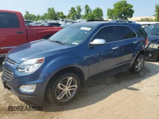 2016 Chevrolet Equinox LTZ with VIN 2GNFLGEK5G6163904, listed as a Copart auction lot 56747743 with 145,336 mi miles and Salvage Title. Bid and sale history available at carsss.com. Image 1.