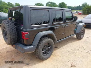 2020 Jeep Wrangler Unlimited Sport S with VIN 1C4HJXDN9LW218468, listed as a IAAI auction lot 42490190 with 114,542 mi miles and . Bid and sale history available at DreamBid. Image 4.