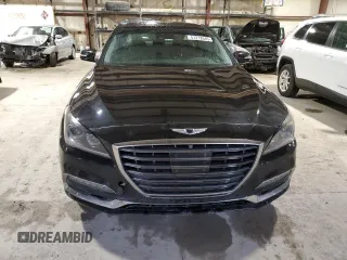 2018 Genesis G80 Ultimate with VIN KMHGN4JF5JU242136, listed as a Copart auction lot 47272645 with 166,868 mi miles and Salvage Title. Bid and sale history available at DreamBid. Image 5.