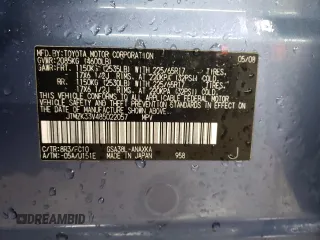 2008 Toyota RAV4 with VIN JTMZK33V485022057, listed as a Copart auction lot 46658165 with 126,806 mi miles and Salvage Title. Bid and sale history available at carsss.com. Image 12.