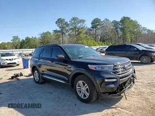 2023 Ford Explorer XLT with VIN 1FMSK8DHXPGA83337, listed as a Copart auction lot 45030485 with 11,833 mi miles and Salvage Title. Bid and sale history available at DreamBid. Image 12.