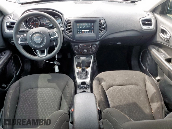 2021 Jeep Compass Sport with VIN 3C4NJCAB2MT510962, listed as a Copart auction lot 57950275 with 97,395 mi miles and Salvage title. Bid and sale history available at DreamBid. Image 8.