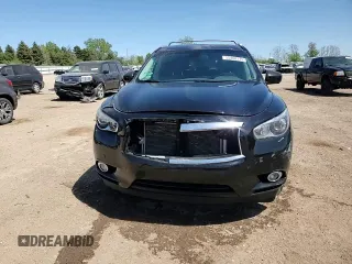 2015 Infiniti QX60 with VIN 5N1AL0MM5FC524840, listed as a Copart auction lot 55408175 with 89,574 mi miles and Salvage title. Bid and sale history available at DreamBid. Image 14.