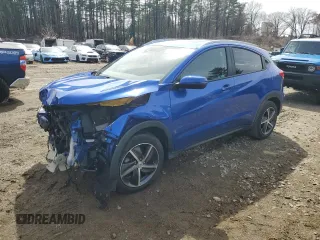 2021 Honda HR-V EX with VIN 3CZRU6H57MM720679, listed as a Copart auction lot 51839085 with 33,636 mi miles and Salvage Title. Bid and sale history available at carsss.com. Image 1.
