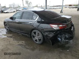 2017 Honda Accord Sedan Sport with VIN 1HGCR2F54HA147155, listed as a Copart auction lot 54387675 with 90,720 mi miles and Salvage Title. Bid and sale history available at carsss.com. Image 2.