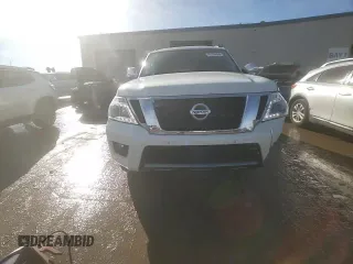 2019 Nissan Armada Platinum with VIN JN8AY2NE9K9758483, listed as a Copart auction lot 42636495 with 43,952 mi miles and Salvage Title. Bid and sale history available at carsss.com. Image 14.