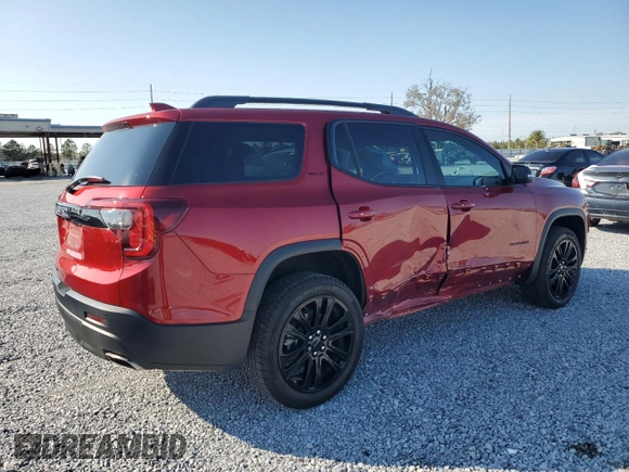 2023 GMC Acadia SLT with VIN 1GKKNML44PZ195823, listed as a Copart auction lot 88815135 with 34,797 mi miles and Salvage Title. Bid and sale history available at DreamBid. Image 3.