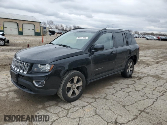 2016 Jeep Compass High Altitude Edition with VIN 1C4NJDEB8GD793474, listed as a Copart auction lot 50411085 with 73,640 mi miles and Salvage Title. Bid and sale history available at carsss.com. Image 1.