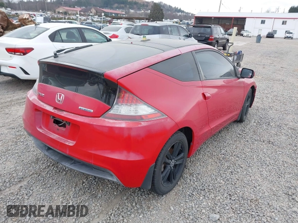 2012 Honda CR-Z EX with VIN JHMZF1D61CS003202, listed as a IAAI auction lot 41662413 with 158,721 mi miles. Bid and sale history available at carsss.com. Image 4.