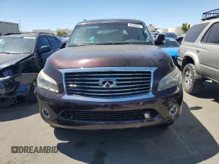 2012 Infiniti QX56 7-passenger with VIN JN8AZ2NE7C9018543, listed as a Copart auction lot 68306864 with 94,309 mi miles and Salvage Title. Bid and sale history available at carsss.com. Image 5.