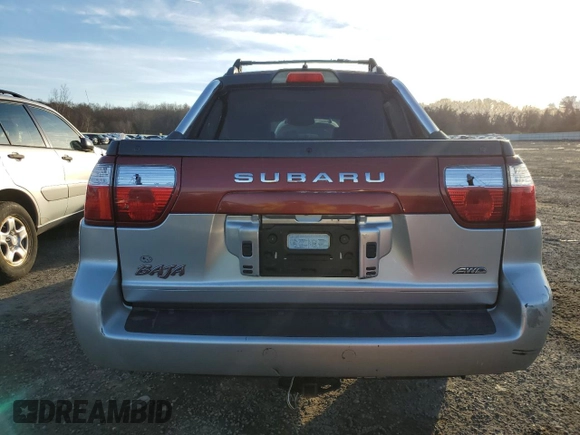 2004 Subaru Baja Turbo z VIN 4S4BT63C145101139, wystawiony jako Copart lot #82219594 z przebiegiem 156 817 mil mil oraz Czysty tytuł • Clean title. Historia ofert i sprzedaży dostępna na DreamBid. Obrazek 6.