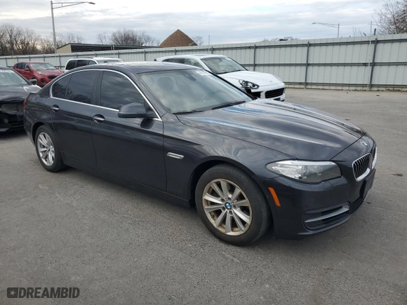 2014 BMW 5 Series 528i with VIN WBA5A5C59ED510786, listed as a Copart auction lot 46649755 with 105,352 mi miles and Salvage Title. Bid and sale history available at carsss.com. Image 4.