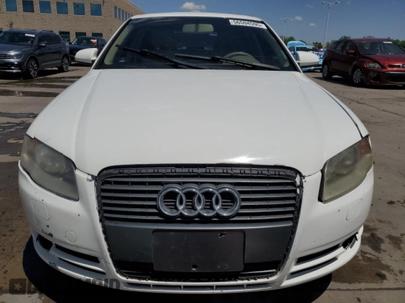 2007 Audi A4 2.0T with VIN WAUDF78E87A203390, listed as a Copart auction lot 56594595 with 122,328 mi miles and Salvage title. Bid and sale history available at DreamBid. Image 5.