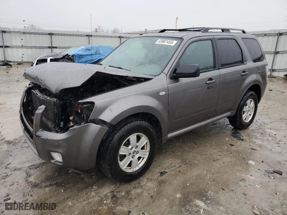2009 Mercury Mariner with VIN 4M2CU81G39KJ17532, listed as a Copart auction lot 43907455 with 214,212 mi miles and Salvage Title. Bid and sale history available at carsss.com. Image 1.