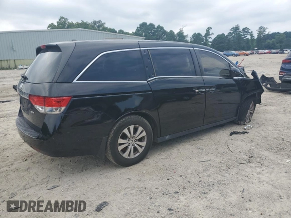 2014 Honda Odyssey EX-L with VIN 5FNRL5H68EB098207, listed as a Copart auction lot 66700024 with 161,701 mi miles and Salvage Title. Bid and sale history available at DreamBid. Image 3.