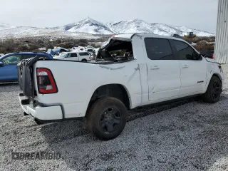 2020 Ram 1500 Laramie with VIN 1C6SRFJM9LN217208, listed as a Copart auction lot 45608515 with 80,478 mi miles and Salvage title. Bid and sale history available at DreamBid. Image 3.