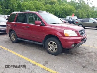 2005 Honda Pilot EX-L z VIN 2HKYF18685H532008, wystawiony jako IAAI lot #42371644 z przebiegiem 363 603 mil mil oraz . Historia ofert i sprzedaży dostępna na DreamBid. Obrazek 1.