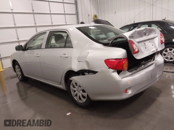 2009 Toyota Corolla with VIN JTDBL40E099056290, listed as a IAAI auction lot 42039105 with 94,043 mi miles and . Bid and sale history available at carsss.com. Image 3.