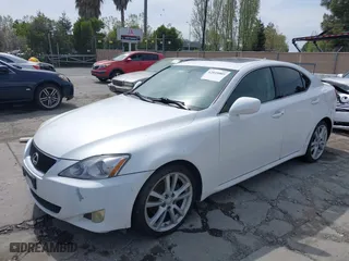 2007 Lexus IS 250 with VIN JTHBK262475043484, listed as a IAAI auction lot 42035005 with 1 mi miles. Bid and sale history available at carsss.com. Image 6.