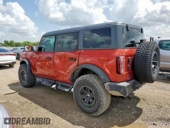 2024 Ford Bronco Wildtrak z VIN 1FMEE2BP4RLB23952, wystawiony jako Copart lot #61547765 z przebiegiem 12 180 mil mil oraz Nie do naprawy • Non repairable. Historia ofert i sprzedaży dostępna na DreamBid. Obrazek 2.