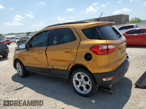 2021 Ford EcoSport SE with VIN MAJ6S3GL0MC409132, listed as a Copart auction lot 57154575 with Not provided miles and Non repairable. Bid and sale history available at DreamBid. Image 2.