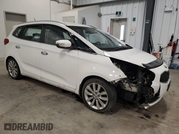 2014 Kia Rondo EX with VIN KNAHU8A33E7008278, listed as a Copart auction lot 46416585 with 216,683 mi miles and Salvage Title. Bid and sale history available at carsss.com. Image 4.