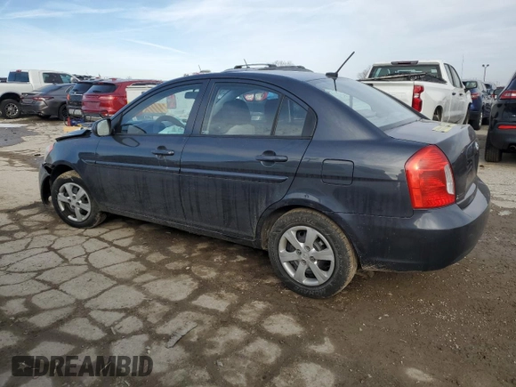 2010 Hyundai Accent GLS with VIN KMHCN4AC5AU469945, listed as a Copart auction lot 46532395 with 140,694 mi miles and Salvage Title. Bid and sale history available at carsss.com. Image 2.