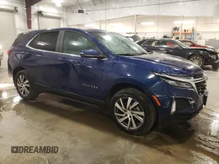 2022 Chevrolet Equinox LT z VIN 3GNAXUEV4NL233974, wystawiony jako Copart lot #50736885 z przebiegiem 17 127 mil mil oraz Szkoda całkowita • Salvage title. Historia ofert i sprzedaży dostępna na DreamBid. Obrazek 4.