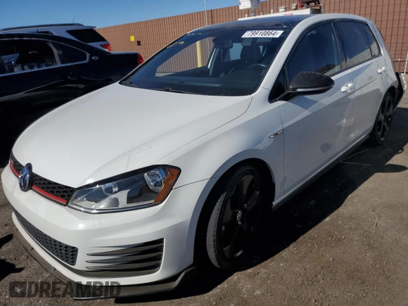 2015 Volkswagen Golf GTI Autobahn w/Performance Pkg with VIN 3VW447AU3FM057795, listed as a Copart auction lot 79910864 with 117,682 mi miles and Salvage Title. Bid and sale history available at carsss.com. Image 1.