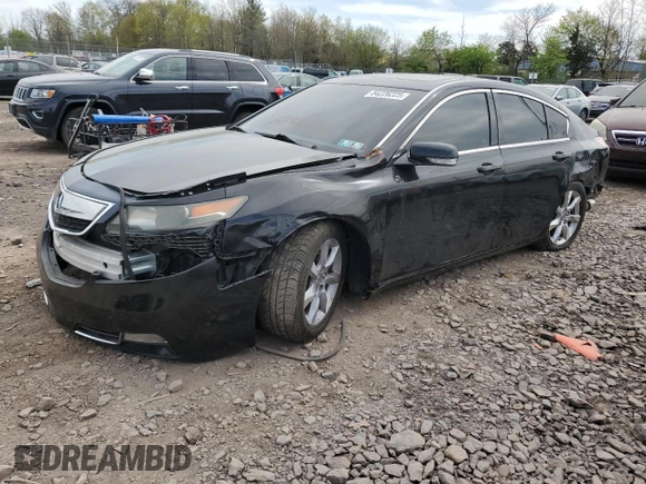 2012 Acura TL Technology z VIN 19UUA8F59CA036110, wystawiony jako Copart lot #54226225 z przebiegiem 125 151 mil mil oraz Szkoda całkowita • Salvage title. Historia ofert i sprzedaży dostępna na DreamBid. Obrazek 1.