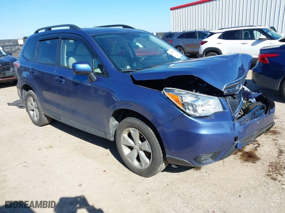 2016 Subaru Forester 2.5i Premium with VIN JF2SJADC1GH547677, listed as a IAAI auction lot 41459344 with 48,954 mi miles. Bid and sale history available at carsss.com. Image 1.